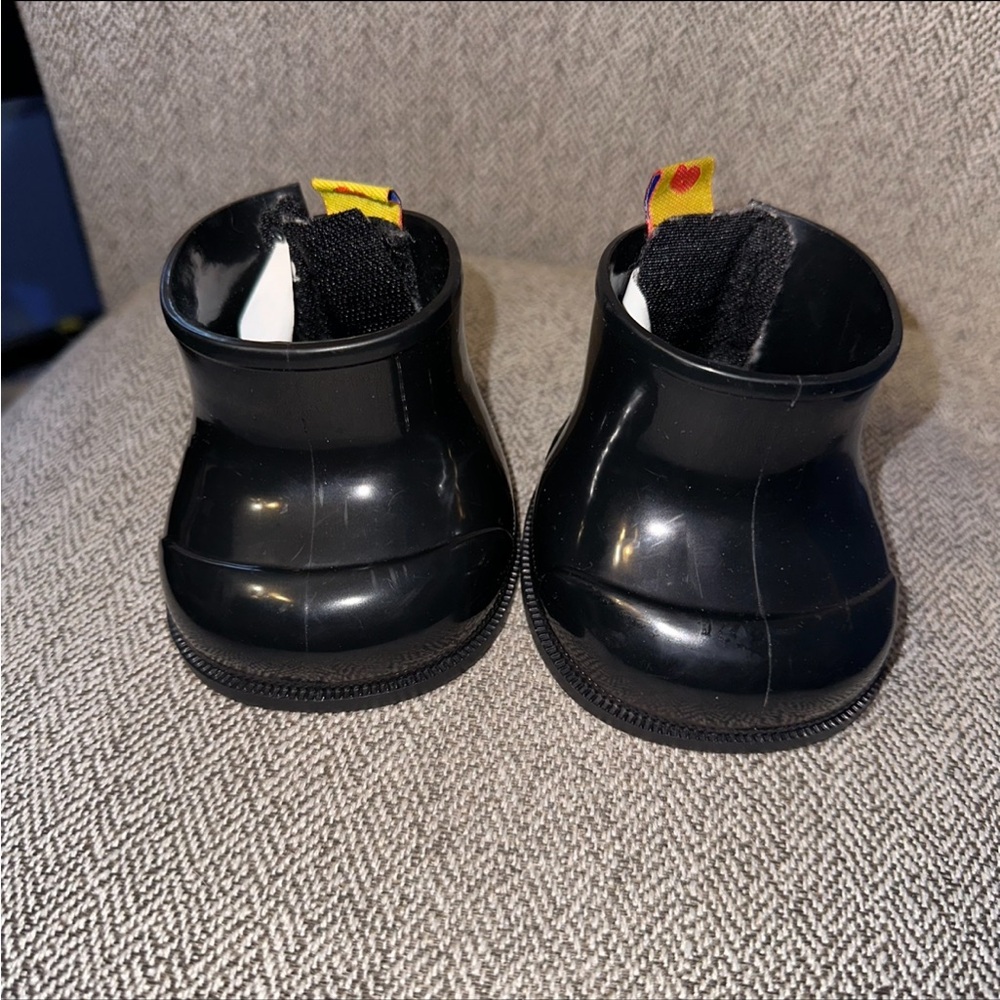 Build a Bear Workshop Black Rubber Boots BABW